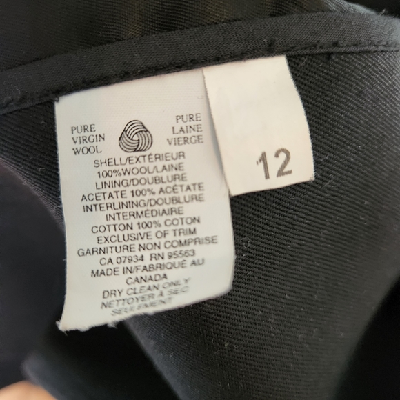 Black wool lined fallcoat - Picture 4 of 4